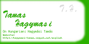 tamas hagymasi business card